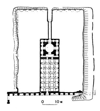 План дворца на Мраморном море около Константинополя (Кучук-Кале), IX в. (около 831—832 гг.)