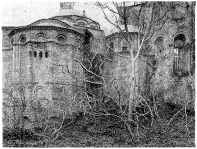 Константинополь. Церковь монастыря Хора. Вид с востока