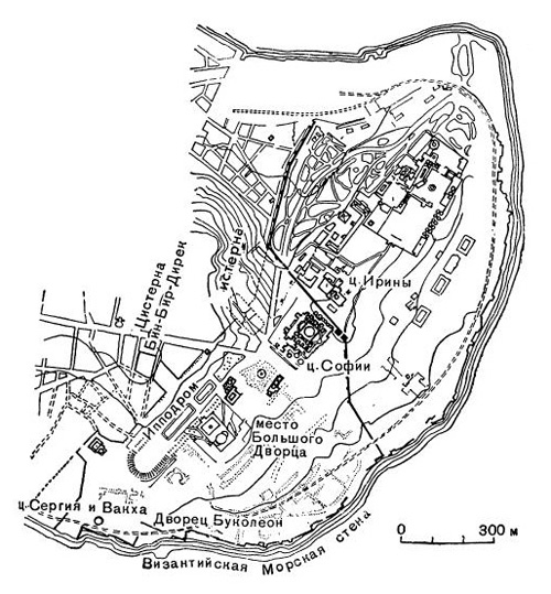 Проект археологического парка в центре Стамбула, включающий сохранившиеся постройки центра Константинополя