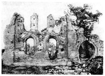 Белово. Сводчатая базилика, VI в. Западная стена