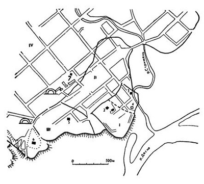 План Чернигова XI-XII вв. План Чернигова XI-XII вв.