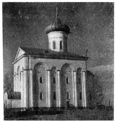 Полоцк. Собор Евфросиньевского монастыря, середина XII в., зодчий Иван. Общий вид с юго-запада