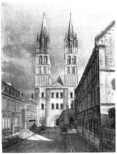 Кан. Монастырская церковь Сент Этьенн