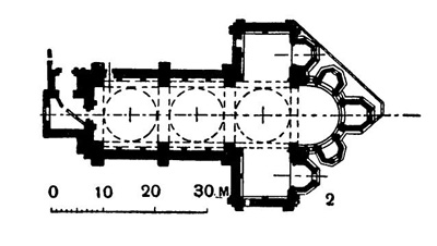Суияк. Монастырская церковь. План