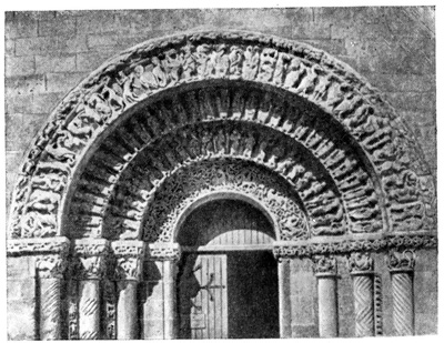 Ольнэ. Кладбищенская церковь, около 1135 г. Портал