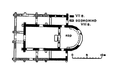 Рекульвер. План церкви, VII в. Рекульвер. План церкви, VII в.