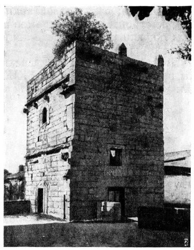 Манхент. Башня около церкви, 1151 г.