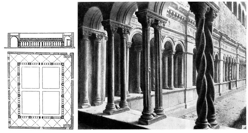 Рим. Базилика Сан Джованни ин Латерано, дворик, 1227 г.