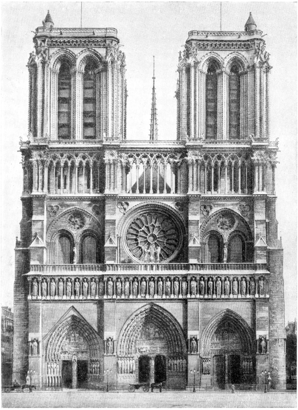 Париж. Собор Парижской богоматери. Вид с запада