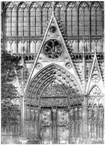 Париж. Собор Парижской богоматери. Портал южного трансепта