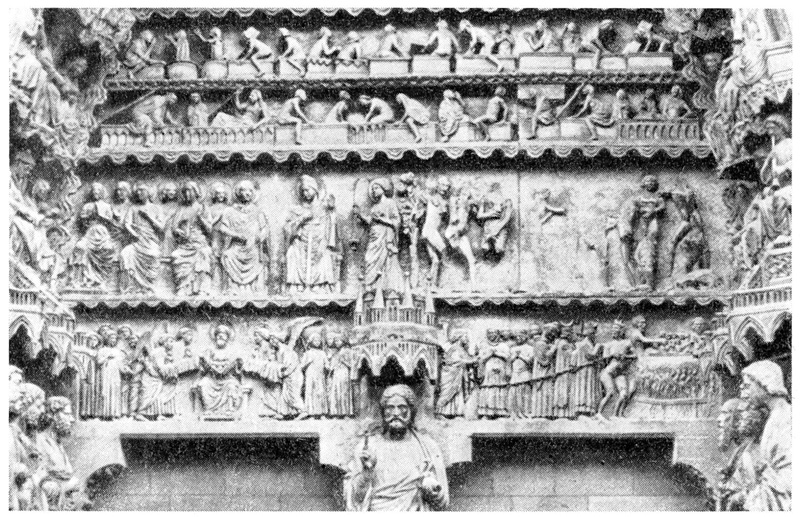 Реймс. Собор. Тимпан портала Страшного суда