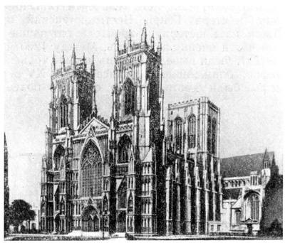 Йорк. Собор, начат в 1230 г.