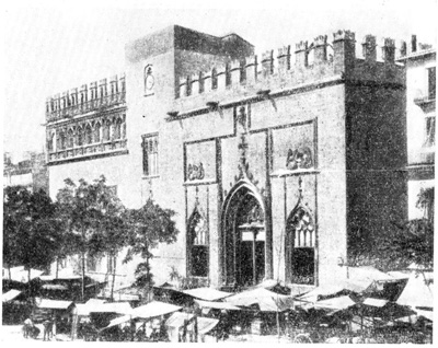 Валенсия. Биржа, 1483—1493 гг., архитекторы Педро Компте и Хуан Ивера