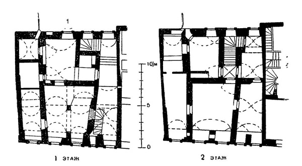 Будапешт. Жилой дом № 14 по ул. Тарнок (из крепости Буда), конец XV в.