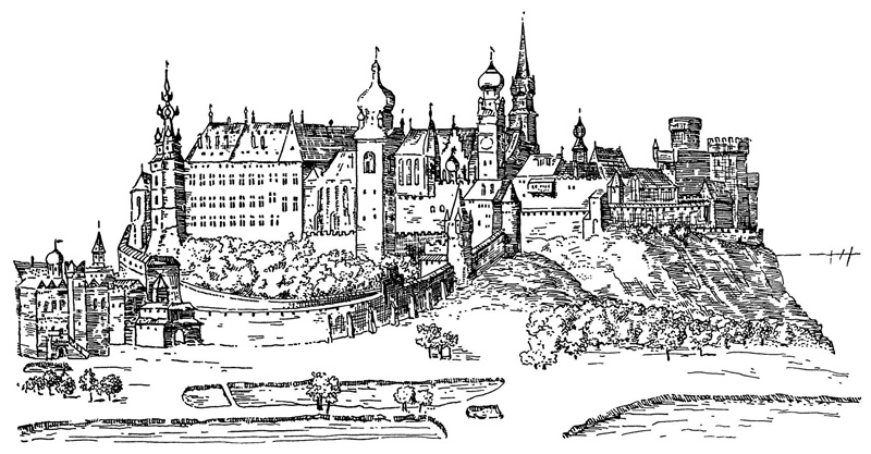 Краков. Замок Вавель, XV в. Краков. Замок Вавель, XV в.