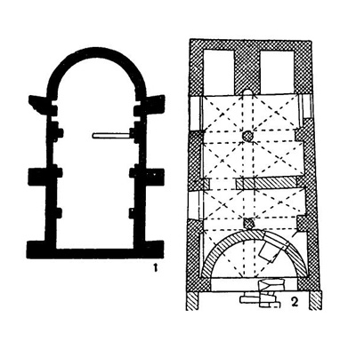 Уздолье. Церковь, 895 г. (1); Задар. Церковь Петра (2)