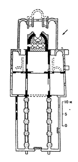 Гранльё. Монастырская церковь Сен Филибер, 836—839 гг.